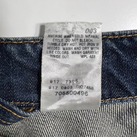 Vintage Levi's Easy Rider Dark / Mid Wash Denim Jean Jacket Large Y2K 70550-0496 - Picture 12 of 13